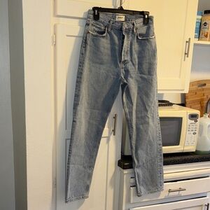 AGOLDE Light Blue button fly Straight Jeans 27